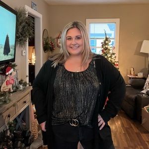 Maurice's - black with gold detailing